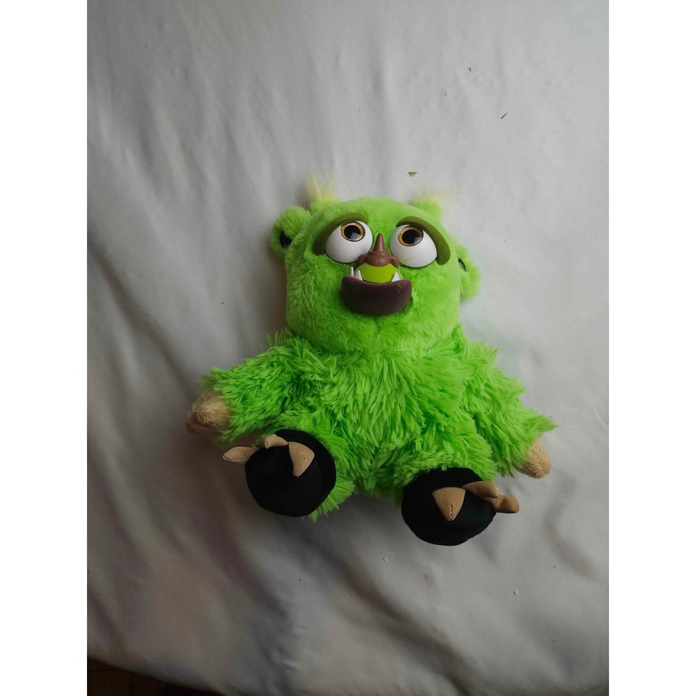 Feisty‎ Pets Lime Green Monster Plush Shaggy Fur Stuffed Animal Toy